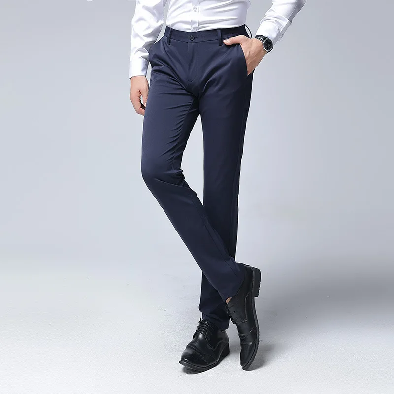 Business Pants Men's 2020 Spring and Autumn New Youth Pants Korean Business Trousers Men's Slim Stretch Casual Trousers 
Business Pants Men's 2020 Spring and Autumn New Youth Pants Korean Business Trousers Men's Slim Stretch Casual Trousers