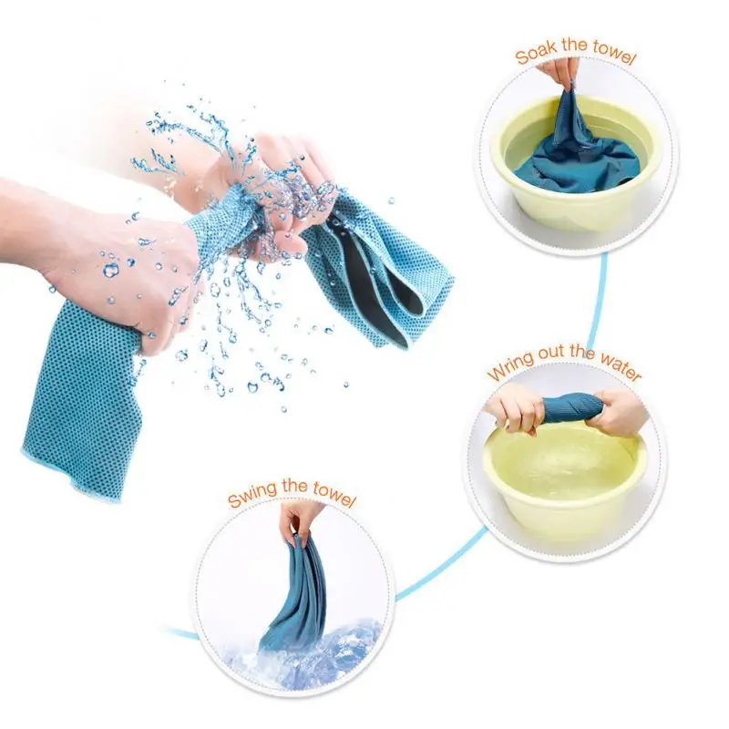 Sports Instant Cooling Towel Ice Cold Enduring Running Jogging Gym Sports Chilly Pad Exercise Fitness Cycling Swimming Towels
Sports Instant Cooling Towel Ice Cold Enduring Running Jogging Gym Sports Chilly Pad Exercise Fitness Cycling Swimming Towels