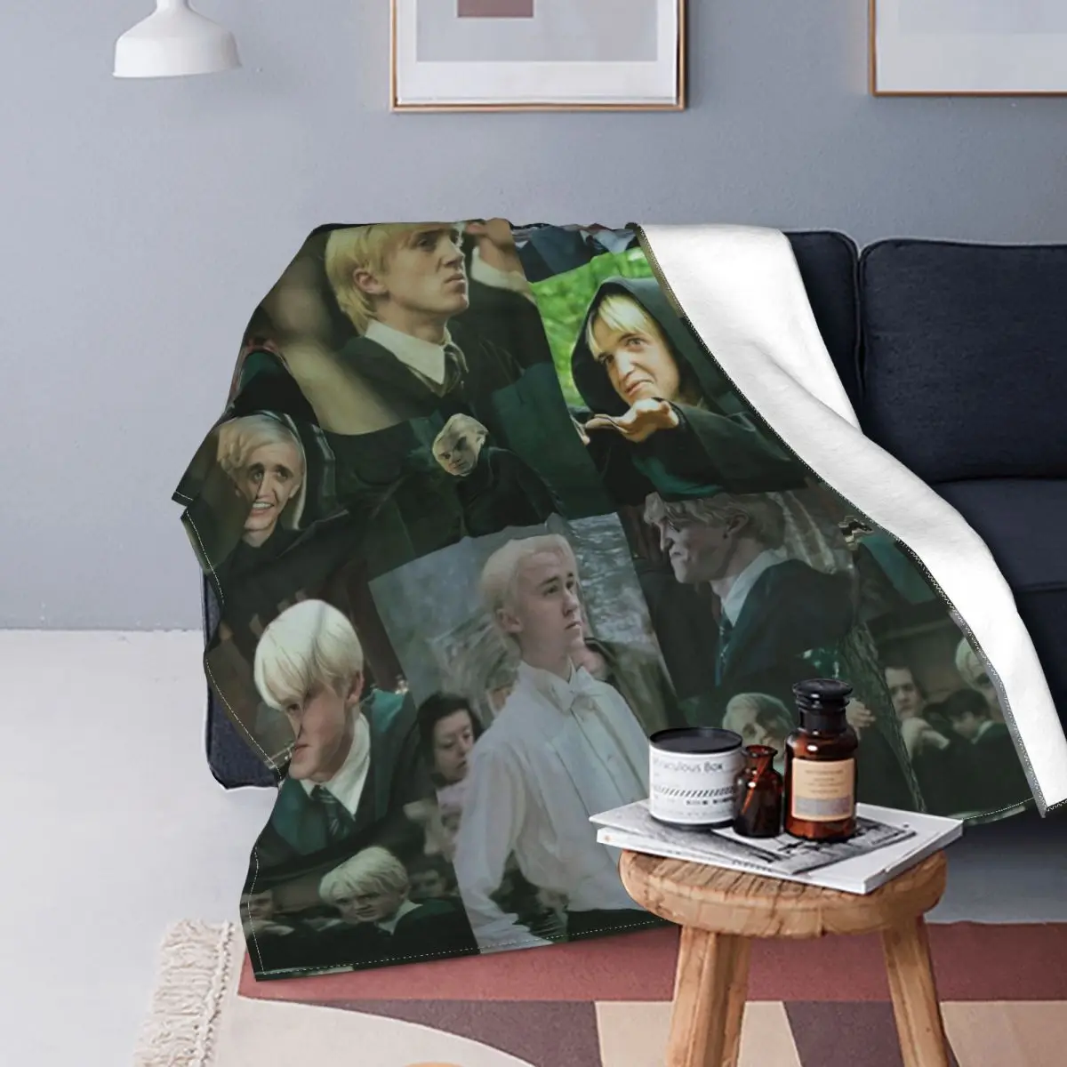 

Draco Malfoy фланелевые одеяла Dementor Tom Felton актер Потрясающие Пледы для кровати диван 150*125 см плюшевое тонкое одеяло
