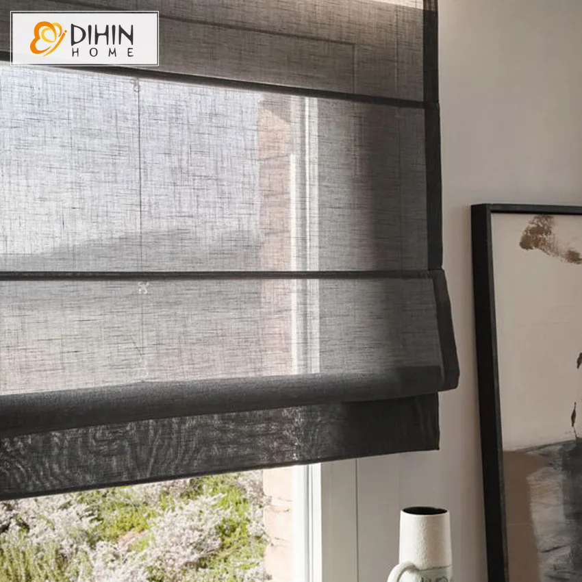 Modern Fashion Grey Color Sheer Roman Shades Light Filter / Blackout Roman Blinds Window Curtains With Chain Mechanism
Modern Fashion Grey Color Sheer Roman Shades Light Filter / Blackout Roman Blinds Window Curtains With Chain Mechanism
