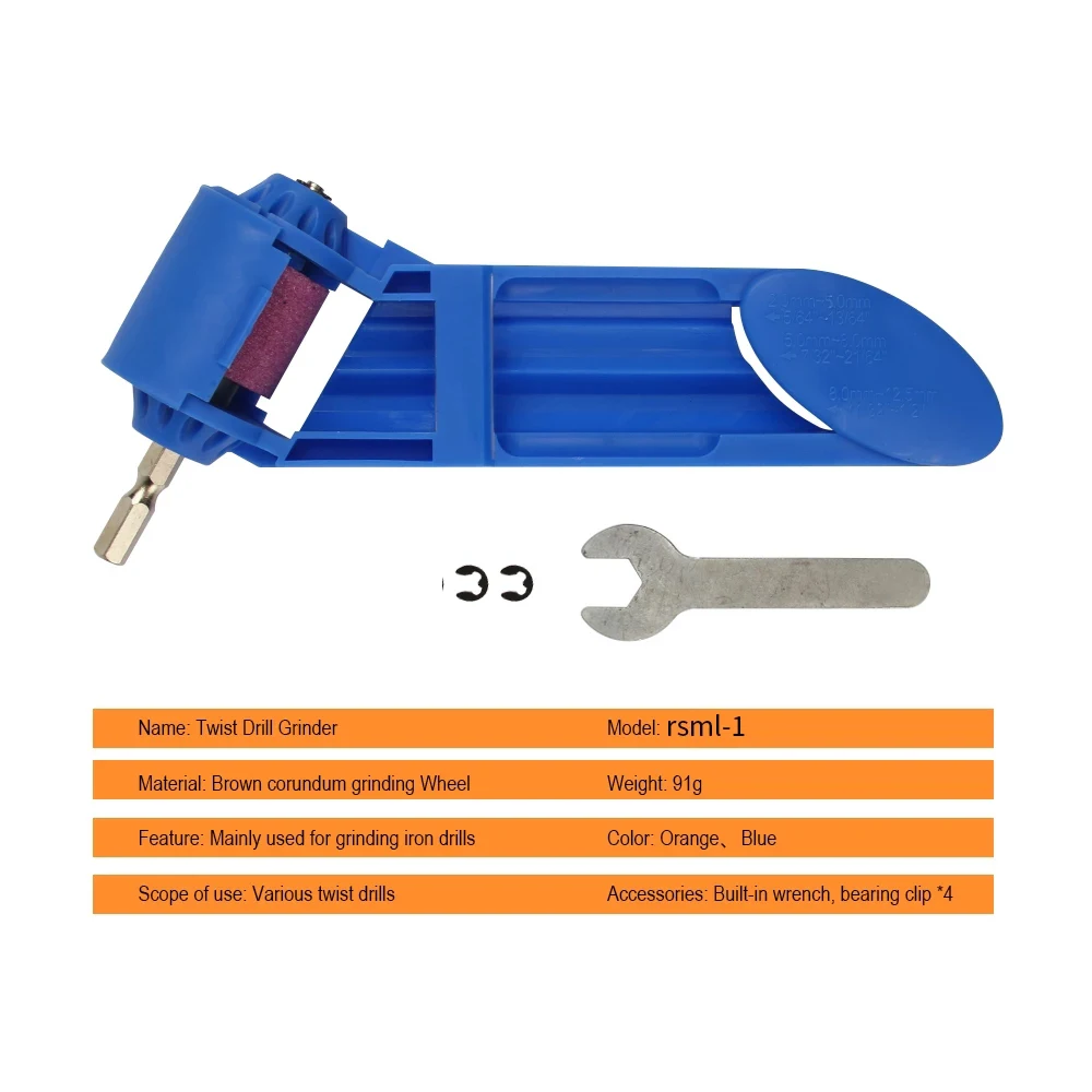 Newest Corundum Grinding Wheel Drill Bit Sharpener Titanium Drill Portable Drill Bit Powered Tool Parts Drill bit sharpener
Newest Corundum Grinding Wheel Drill Bit Sharpener Titanium Drill Portable Drill Bit Powered Tool Parts Drill bit sharpener