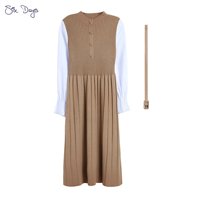 Elegant Long Sleeve Women Dresses Winter Sweater Dress Belt A Line Midi Dress Casual Office Lady Vestidos
Elegant Long Sleeve Women Dresses Winter Sweater Dress Belt A Line Midi Dress Casual Office Lady Vestidos