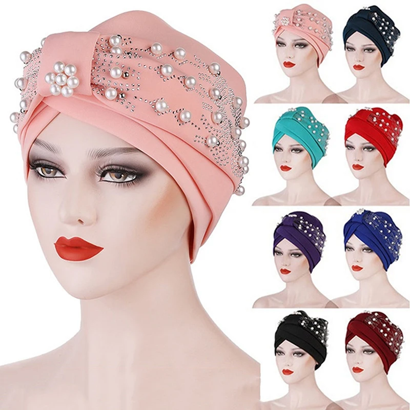 Ladies Turban Stretch Cloth Head Hats Ladies Hair Accessories Muslim Scarf Hats Hot Drill Nail Pearl Toe Caps New 2023
Ladies Turban Stretch Cloth Head Hats Ladies Hair Accessories Muslim Scarf Hats Hot Drill Nail Pearl Toe Caps New 2023