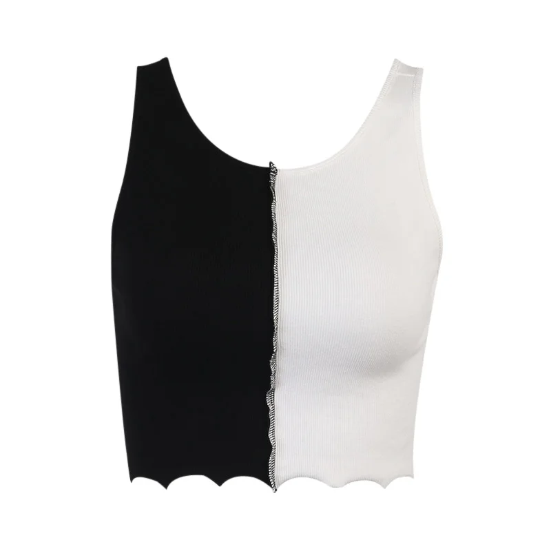 InstaHot Black and white Patchwork Tank Top Summer Women 2021 Casual Sleeveless Streetwear Crop Top Basic Asymmetric Sexy Tanks
InstaHot Black and white Patchwork Tank Top Summer Women 2021 Casual Sleeveless Streetwear Crop Top Basic Asymmetric Sexy Tanks