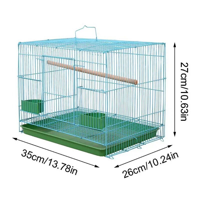 Wire Rectangular Small Cage for Small Birds and Canaries Rekord Equipped with Bird Standing Stick and 2 Semicircular
Wire Rectangular Small Cage for Small Birds and Canaries Rekord Equipped with Bird Standing Stick and 2 Semicircular