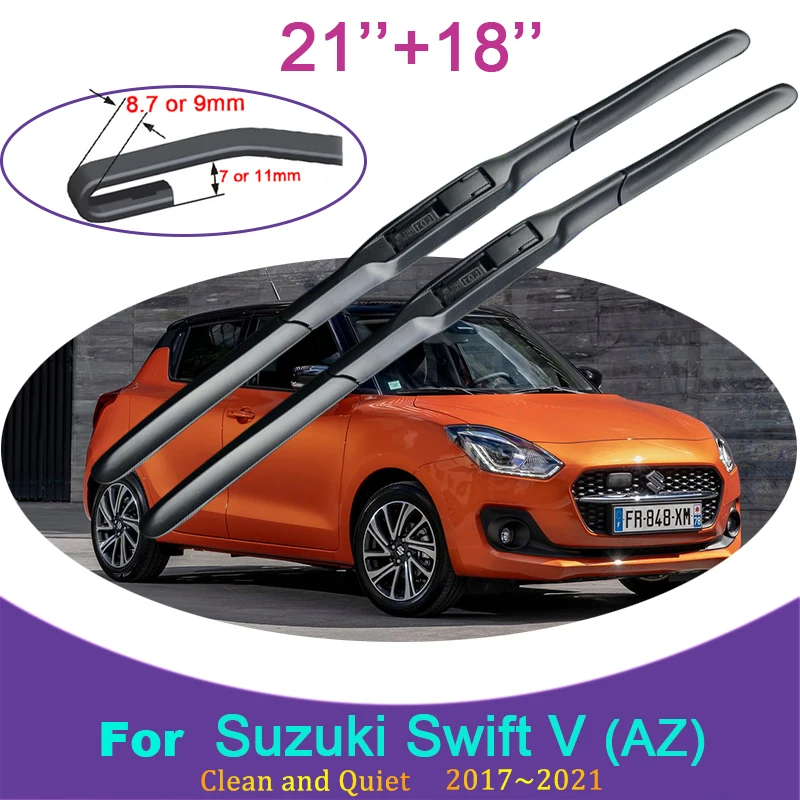 for Suzuki Swift V (AZ) 2017 2018 2019 ~ 2021 Rubber Wiper Snow Scraping Frameless Front Windshield Brushes Car Accessories
for Suzuki Swift V (AZ) 2017 2018 2019 ~ 2021 Rubber Wiper Snow Scraping Frameless Front Windshield Brushes Car Accessories