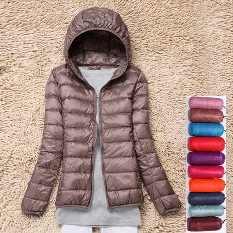 Women White Duck Down Jacket Autumn Female Ultra Light Down Jackets Slim Solid Long Sleeve Hooded Parkas Candy Color Winter Coat
Women White Duck Down Jacket Autumn Female Ultra Light Down Jackets Slim Solid Long Sleeve Hooded Parkas Candy Color Winter Coat