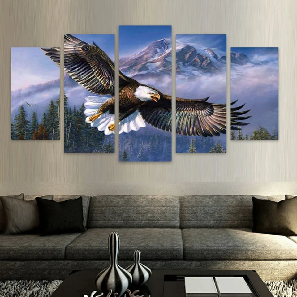 Modern Painting HD Printed Canvas Home Decoration 5 Panel Eagle Forest Mountain Landscape Posters Frame Office Wall Art Pictures
Modern Painting HD Printed Canvas Home Decoration 5 Panel Eagle Forest Mountain Landscape Posters Frame Office Wall Art Pictures