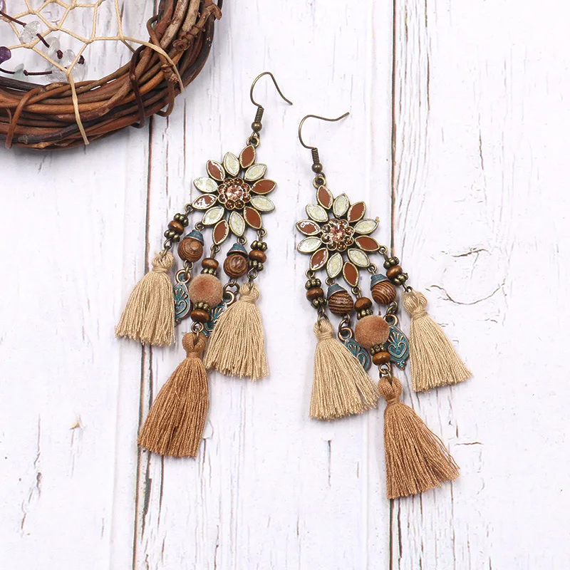 Antique Boho Bohemian Ethnic Handmade Tassel Drop Earrings for Women Female Dangle Hanging Earrings Jewelry Accessories
Antique Boho Bohemian Ethnic Handmade Tassel Drop Earrings for Women Female Dangle Hanging Earrings Jewelry Accessories