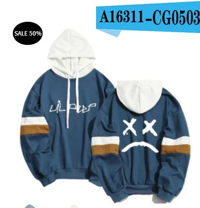 New American Rap Singer Lil Peep Men and Women 2020 Stitching 3-color Parallel Hot Sale Fashion Autumn Winter Hooded
New American Rap Singer Lil Peep Men and Women 2020 Stitching 3-color Parallel Hot Sale Fashion Autumn Winter Hooded