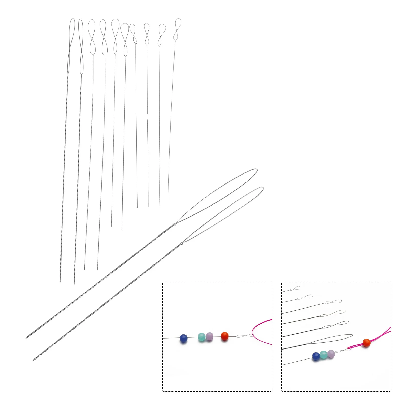 2Pcs Beading Needles Big Eye Beading Needles 0.15-0.7mm Stainless Steel Needle Sewing Needles Home DIY Tools
2Pcs Beading Needles Big Eye Beading Needles 0.15-0.7mm Stainless Steel Needle Sewing Needles Home DIY Tools