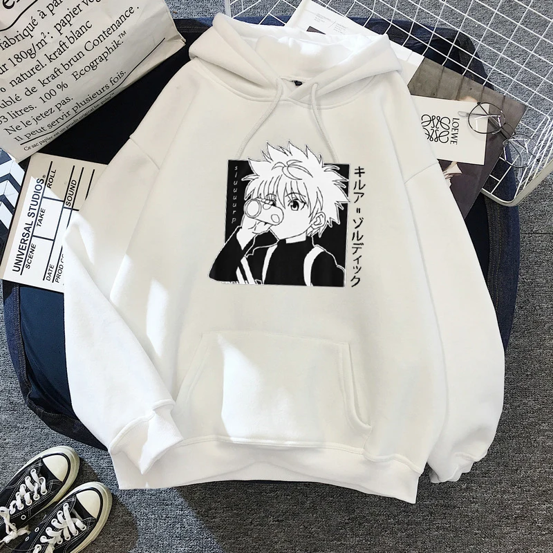 Толстовка с капюшоном в стиле аниме Hunter X Hunter женский спортивный костюм сама по себе зимняя женская толстовка Повседневный Топ с длинным рук...
Толстовка с капюшоном в стиле аниме Hunter X Hunter женский спортивный костюм сама по себе зимняя женская толстовка Повседневный Топ с длинным рук...