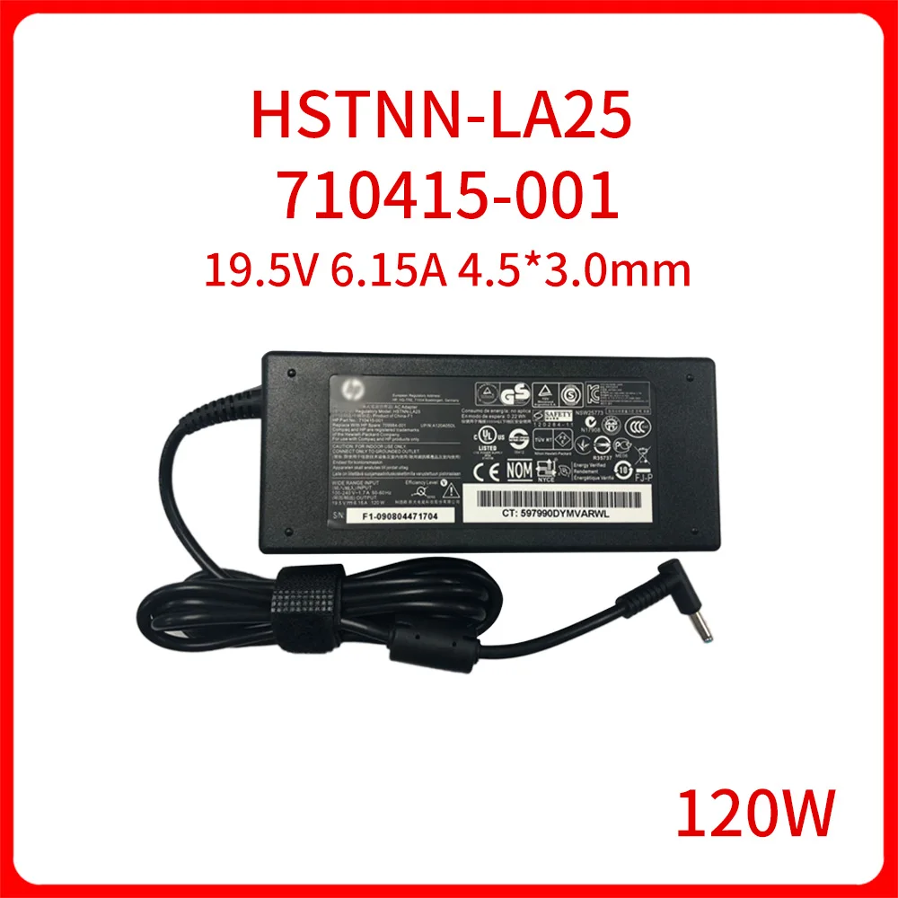 New Original 120W 19.5V6.15A AC Adapter Charger HSTNN-LA25 710415-001 Power Supply For HP ENVY17 Laptop Adapter 4.5mm*3.0mm
New Original 120W 19.5V6.15A AC Adapter Charger HSTNN-LA25 710415-001 Power Supply For HP ENVY17 Laptop Adapter 4.5mm*3.0mm