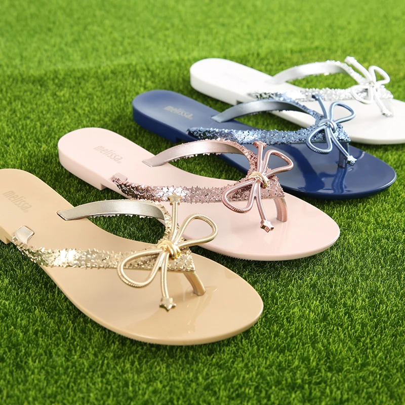 Женские сандалии с бантом Melissa, модные уличные пляжные туфли без каблука, Новинка лета 2020
Женские сандалии с бантом Melissa, модные уличные пляжные туфли без каблука, Новинка лета 2020