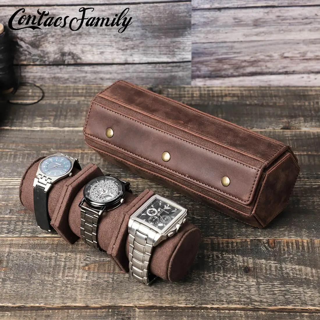 Vintage Leather 3 Slots Watch Roll Travel Case Portable Display Watch Storage Box Slid in Out Watch Organizers Free Engraving
Vintage Leather 3 Slots Watch Roll Travel Case Portable Display Watch Storage Box Slid in Out Watch Organizers Free Engraving