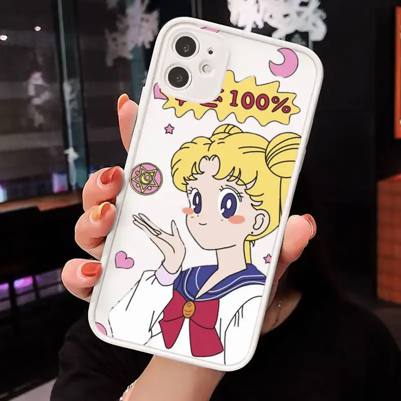 Sailor Moon Cartoon girl Phone Cases matte transparent For white iPhone 7 8 x xs xr 11 12 pro plus max mini Clear Funda
Sailor Moon Cartoon girl Phone Cases matte transparent For white iPhone 7 8 x xs xr 11 12 pro plus max mini Clear Funda