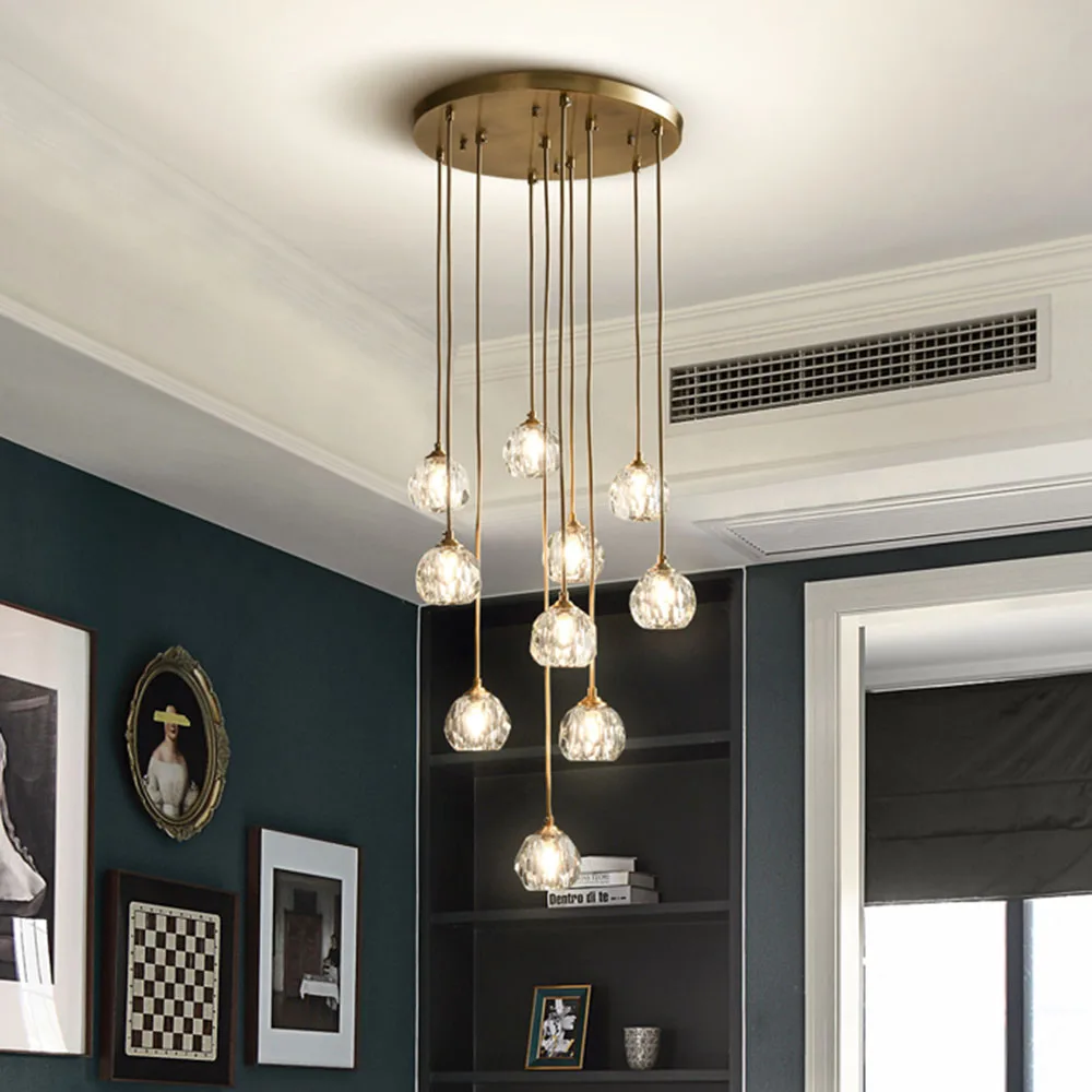 Dining Room Bedroom Indoor Light Fixtures Hanging Lamp Crystal Chandelier Lighting LED Light For Living Room spiral chandelier
Dining Room Bedroom Indoor Light Fixtures Hanging Lamp Crystal Chandelier Lighting LED Light For Living Room spiral chandelier