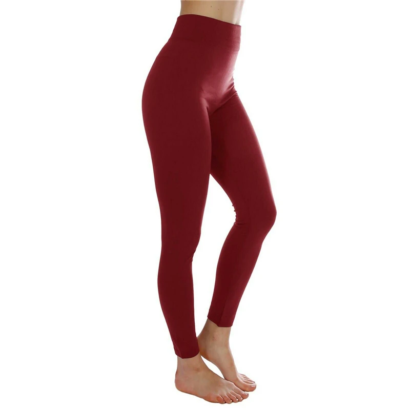Autumn Women Warm Leggings High Waist Stretch Fitness Tights Winter Ladies Solid Color Pants 
Autumn Women Warm Leggings High Waist Stretch Fitness Tights Winter Ladies Solid Color Pants
