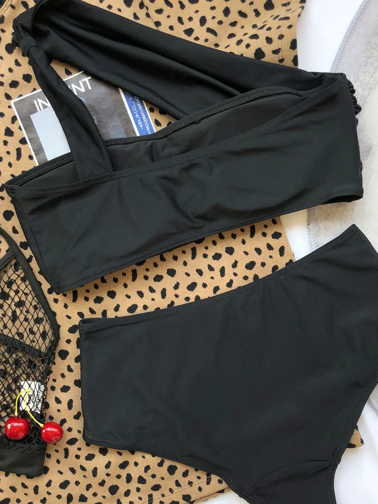 Black One Shoulder Bikinis Sexy Bikini 2020 New Arrival Padded Bra High Waist Solid Swimsuit Female Swimwear Women
Black One Shoulder Bikinis Sexy Bikini 2020 New Arrival Padded Bra High Waist Solid Swimsuit Female Swimwear Women