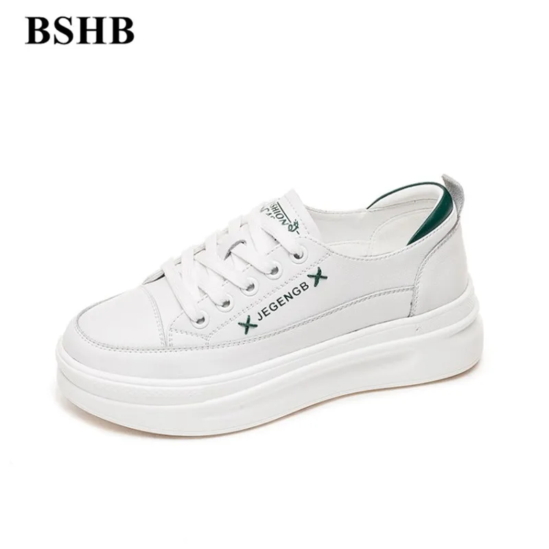 Sneakers Genuine Leather Skateboard Lace Up Women's Shoes Chunky Heels Platform White Women's Sports Shoes Flats Vulcanized Shoe
Sneakers Genuine Leather Skateboard Lace Up Women's Shoes Chunky Heels Platform White Women's Sports Shoes Flats Vulcanized Shoe