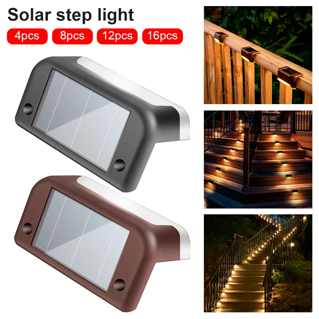 Waterproof Solar Outdoor Garden Light Step Lights Stair Wall Light Step Light 16pcs LED Solar Step Light Street Light Lighting
Waterproof Solar Outdoor Garden Light Step Lights Stair Wall Light Step Light 16pcs LED Solar Step Light Street Light Lighting