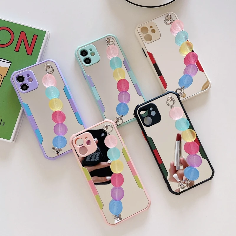 Case for iPhone XR 12 12mini 12pro Max 11 11pro Smiley Face Bracelet Cosmetic Mirror Anti-Seismic Drop Protection Phone Case
Case for iPhone XR 12 12mini 12pro Max 11 11pro Smiley Face Bracelet Cosmetic Mirror Anti-Seismic Drop Protection Phone Case