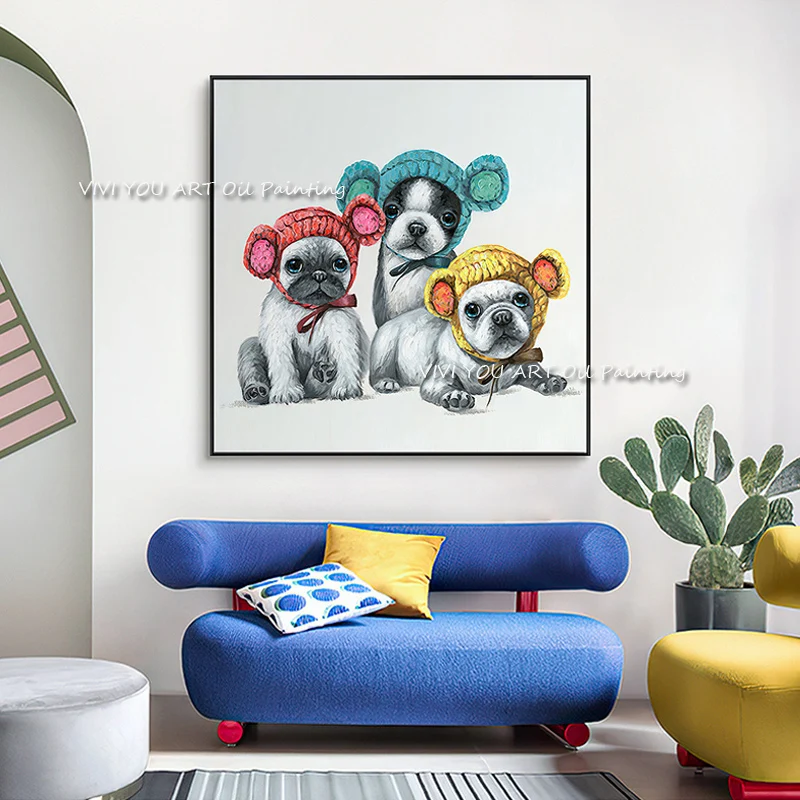 Горячая Распродажа милые животные собаки Ручная работа абстрактное искусство картина маслом на холсте Современные большие новые картины д...
Горячая Распродажа милые животные собаки Ручная работа абстрактное искусство картина маслом на холсте Современные большие новые картины д...