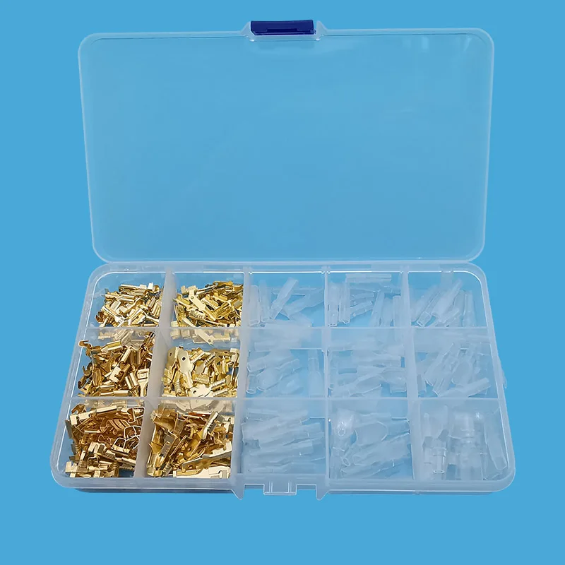 270 шт./кор. обжимные наконечники «папа» «мама», комплект электрических соединителей с оболочкой 2,8 мм, 4,8 мм, 6,3 мм, плоские разъемы
270 шт./кор. обжимные наконечники «папа» «мама», комплект электрических соединителей с оболочкой 2,8 мм, 4,8 мм, 6,3 мм, плоские разъемы