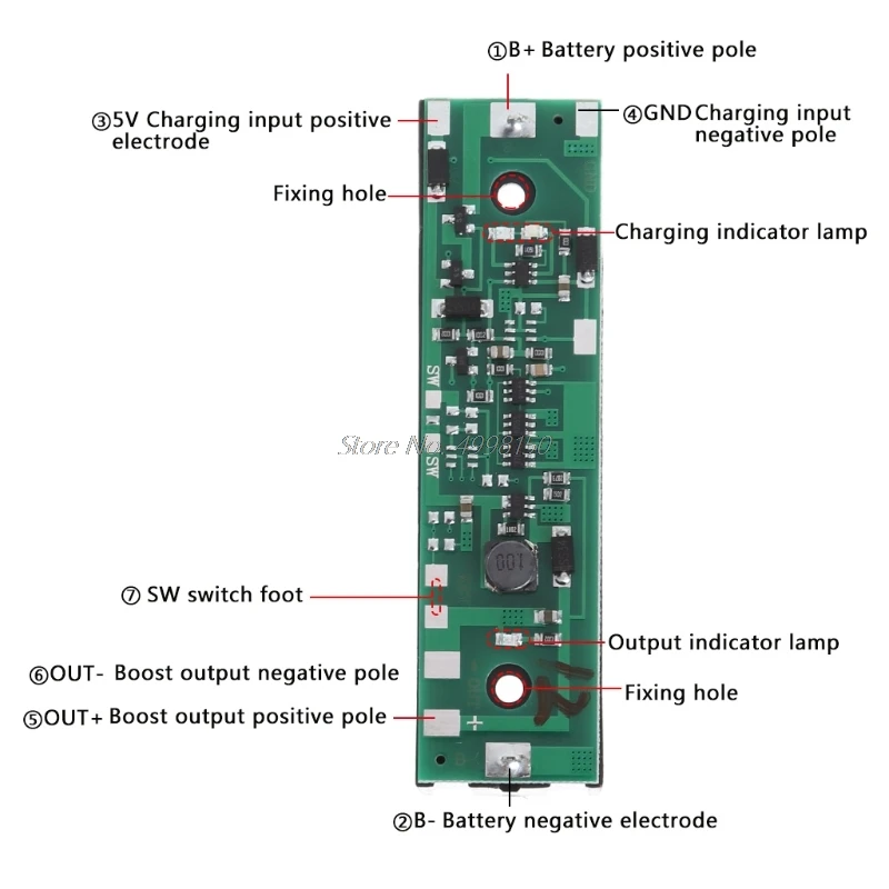 Lithium Battery Step Up Module 4 in 1 Integrated Plate 5/6/9/12V Dropship | Электроника