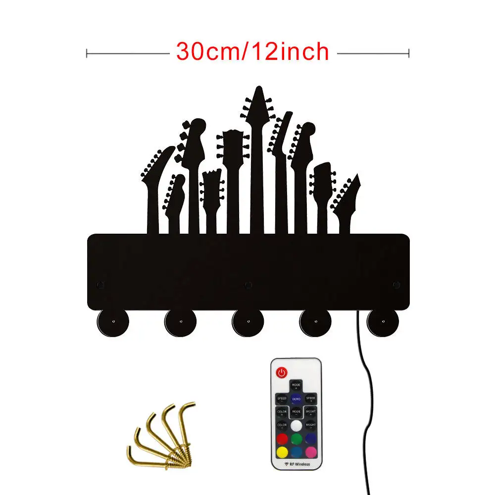 Guitar LED Luminous Hooks Wall Door Clothes Coat Hat Hanger Kitchen Bathroom Towel Hooks Music Instrument Housekeeper Wall Decor
Guitar LED Luminous Hooks Wall Door Clothes Coat Hat Hanger Kitchen Bathroom Towel Hooks Music Instrument Housekeeper Wall Decor