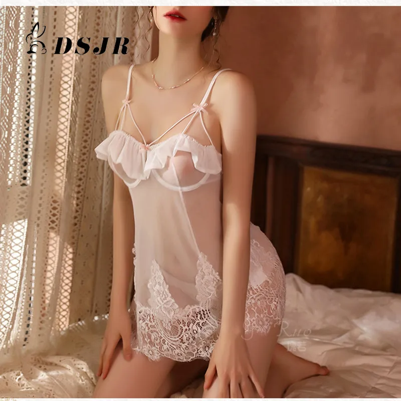 Women Nightdress Sexy Lingerie Lace Steel Ring Sleepwear Erotic Underwear Suspender Pajamas Babydoll for Lady
Women Nightdress Sexy Lingerie Lace Steel Ring Sleepwear Erotic Underwear Suspender Pajamas Babydoll for Lady