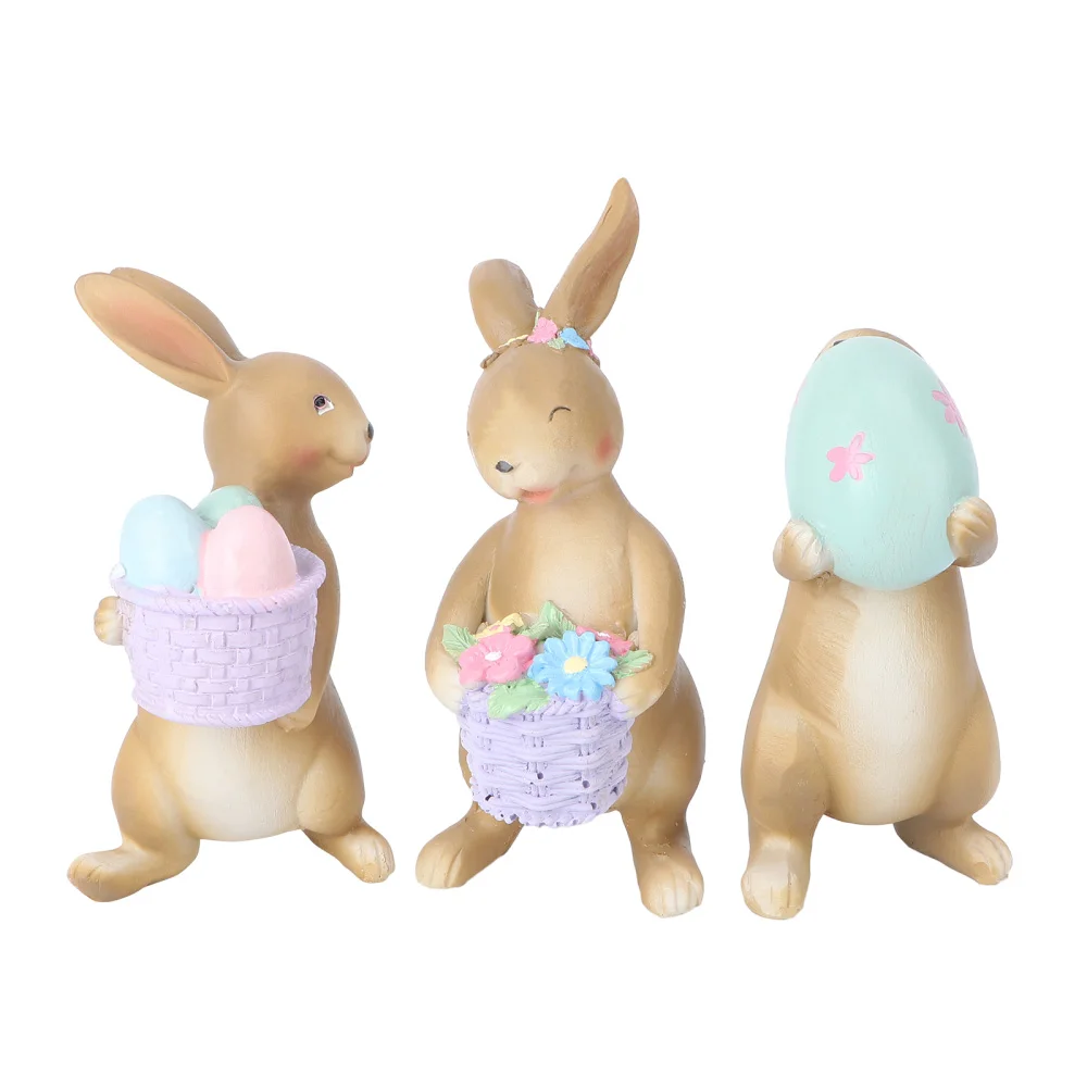 1 Set Easter Resin Rabbit Rabbit Crafts Home Party Decorative Rabbits 
1 Set Easter Resin Rabbit Rabbit Crafts Home Party Decorative Rabbits