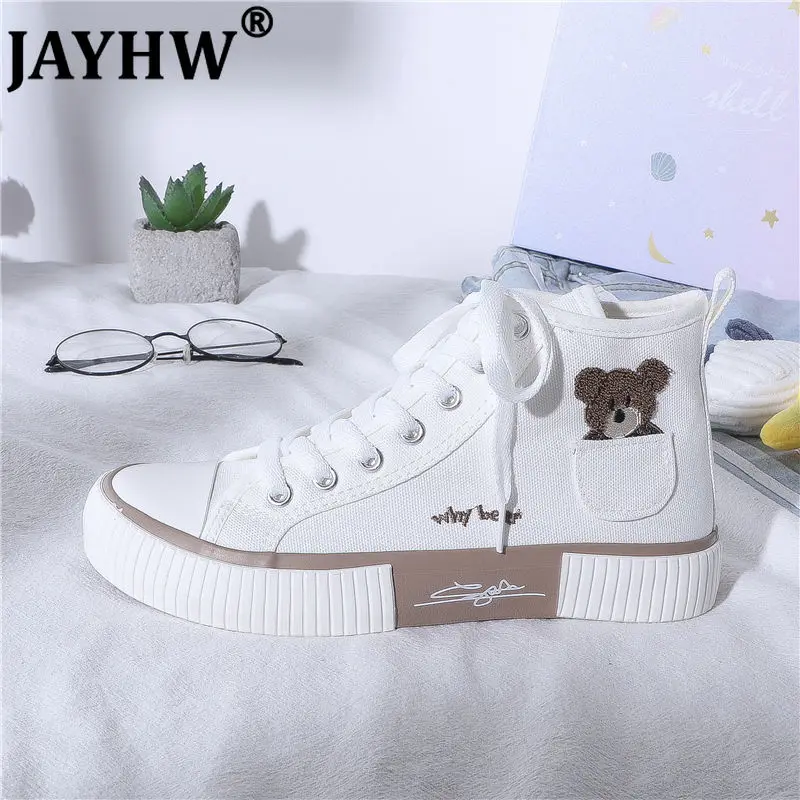 JAYHW New Arrivals Women's Sneakers Kawaii High Top Flats Vulcanized Shoes Fashion Bear Cute Harajuku Canvas Casual Shoes Woman
JAYHW New Arrivals Women's Sneakers Kawaii High Top Flats Vulcanized Shoes Fashion Bear Cute Harajuku Canvas Casual Shoes Woman