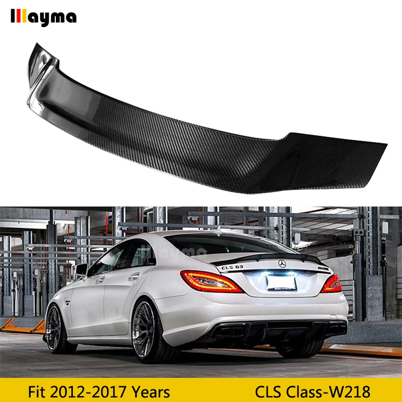 Стиль Renntech спойлер для заднего багажника из углеродного волокна Benz CLS класса CLS250