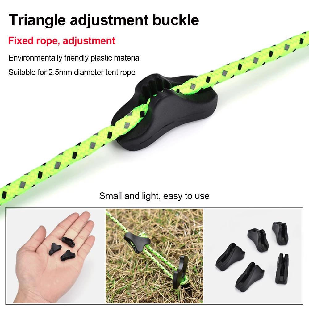 10/20Pcs Wind Rope Buckles Tents Rope Adjuster Non-Slip Triangles Camping Tent Stopper Hiking Camping Supplies Tent accessories
10/20Pcs Wind Rope Buckles Tents Rope Adjuster Non-Slip Triangles Camping Tent Stopper Hiking Camping Supplies Tent accessories