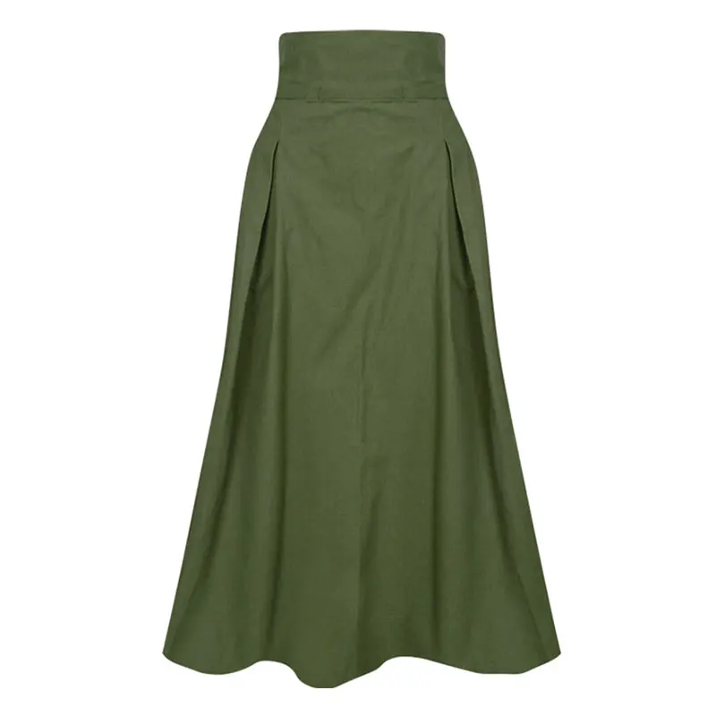 Long Skirts Womens Faldas Streetwear 2021 Spring OL Style High Waist Bowknot Green A-line Skirts Ladies Office Flare
Long Skirts Womens Faldas Streetwear 2021 Spring OL Style High Waist Bowknot Green A-line Skirts Ladies Office Flare