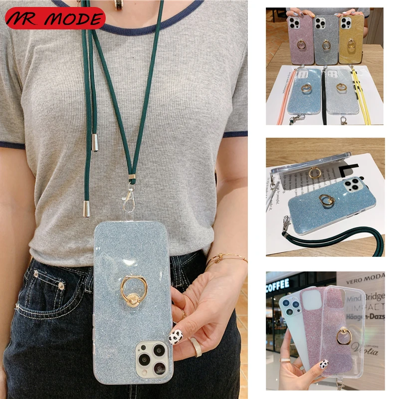 Fashion With Lanyard Ring Stand Glitter Phone Case For Samsung Galaxy S21 S20 FE S10 Plus Ultra A12 A42 5G A21s A02s Soft Cover
Fashion With Lanyard Ring Stand Glitter Phone Case For Samsung Galaxy S21 S20 FE S10 Plus Ultra A12 A42 5G A21s A02s Soft Cover