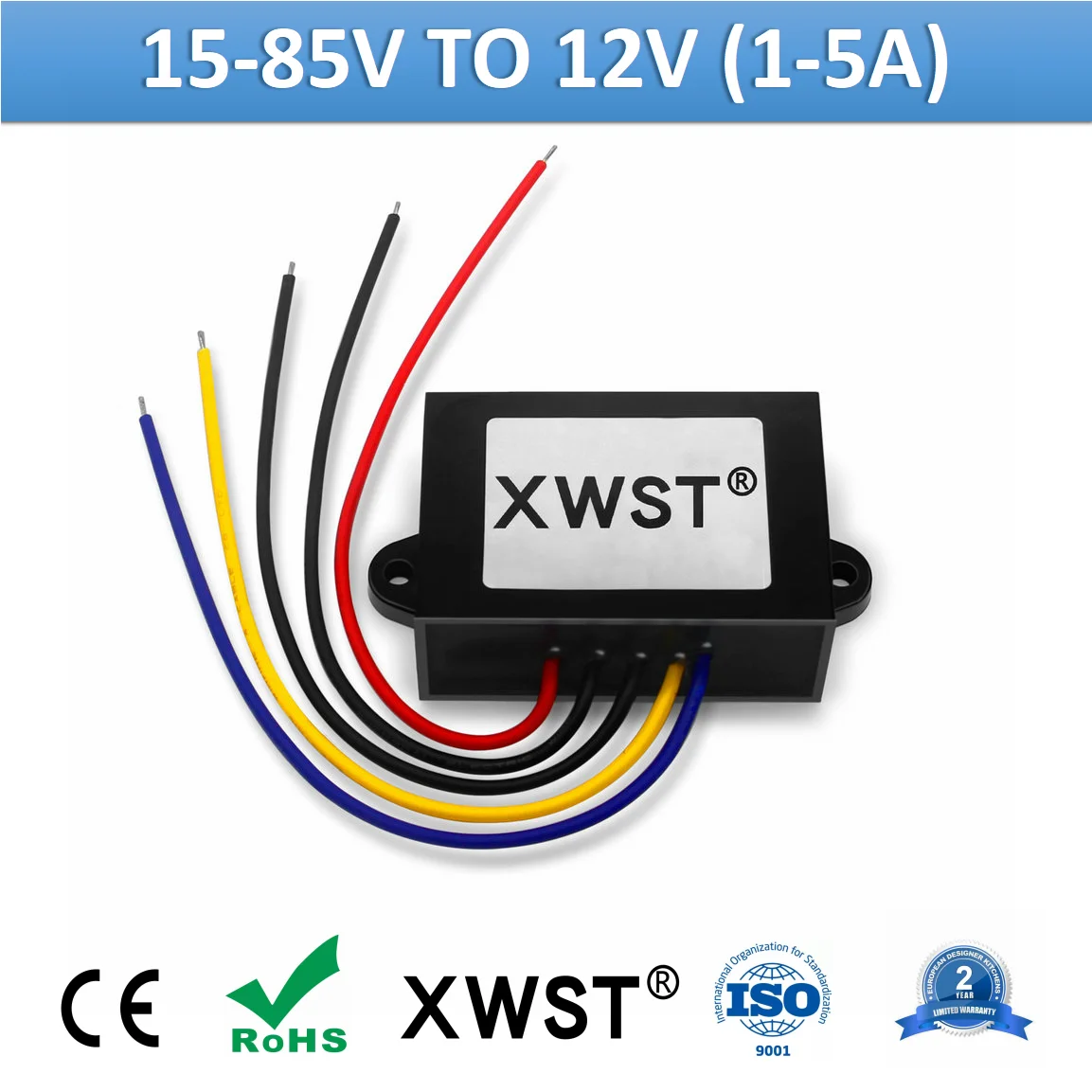Преобразователь постоянного тока XWST 24 В, 36 В, 48 В, 60 в, 72 в, 80 В в 12 В, понижающий преобразователь постоянного тока 12 В, 1 А, 2 А, 3 А, 4 а, 5 А с блоком питания контроллера ACC 
Преобразователь постоянного тока XWST 24 В, 36 В, 48 В, 60 в, 72 в, 80 В в 12 В, понижающий преобразователь постоянного тока 12 В, 1 А, 2 А, 3 А, 4 а, 5 А с блоком питания контроллера ACC