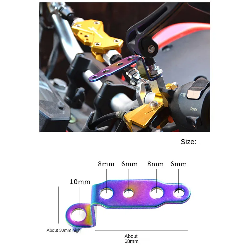 Multifunctional Extension Bracket Can Serve As Spotlight Headlight Bracket Rearview Mirror Bracket for Motorcycles ATV Dirt Bike
Multifunctional Extension Bracket Can Serve As Spotlight Headlight Bracket Rearview Mirror Bracket for Motorcycles ATV Dirt Bike