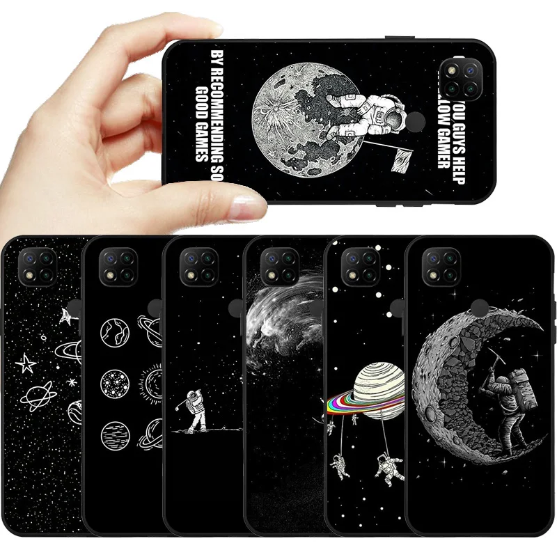 X3 чехол для Xiaomi Poco NFC F2 Pro Space Planet на Redmi Note 9 8 9S 8T 9C 10X Mi 10 Lite мягкий из ТПУ | Мобильные