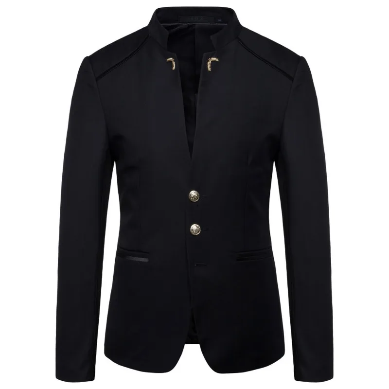 2021 primavera nova moda masculina moda casaco de blazer decorativo estilo chinês slim fit stand collar cor sólida terno jaqueta
2021 primavera nova moda masculina moda casaco de blazer decorativo estilo chinês slim fit stand collar cor sólida terno jaqueta