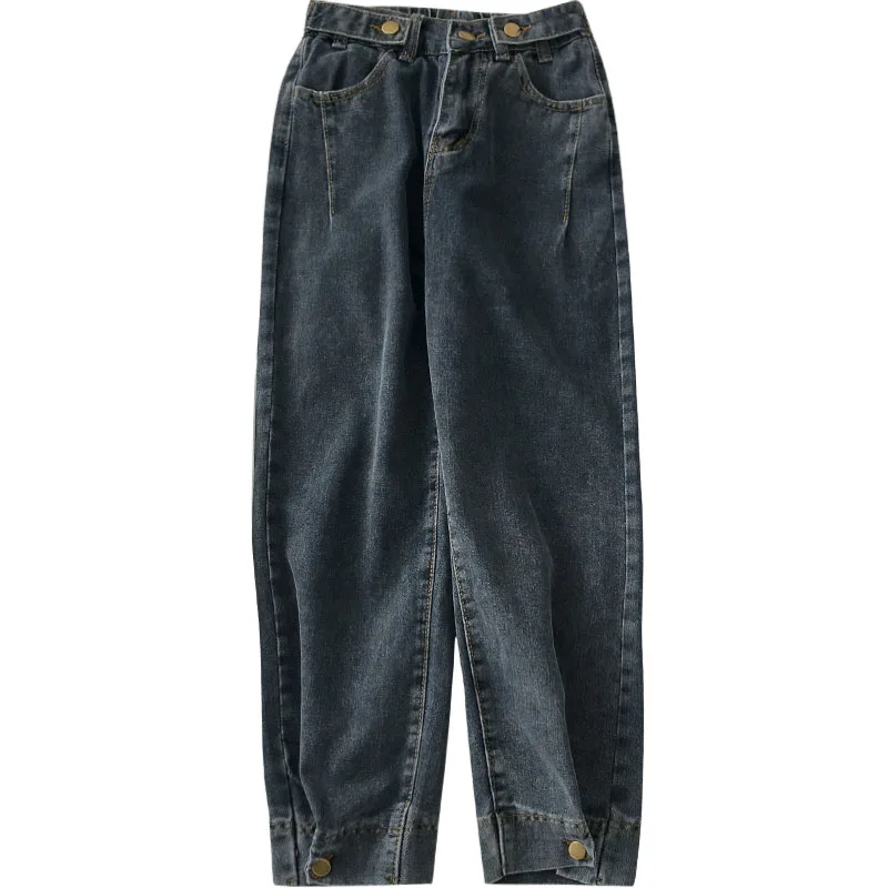 vintage women jeans high waist button solid ankle length lady elegant pants top quality
vintage women jeans high waist button solid ankle length lady elegant pants top quality