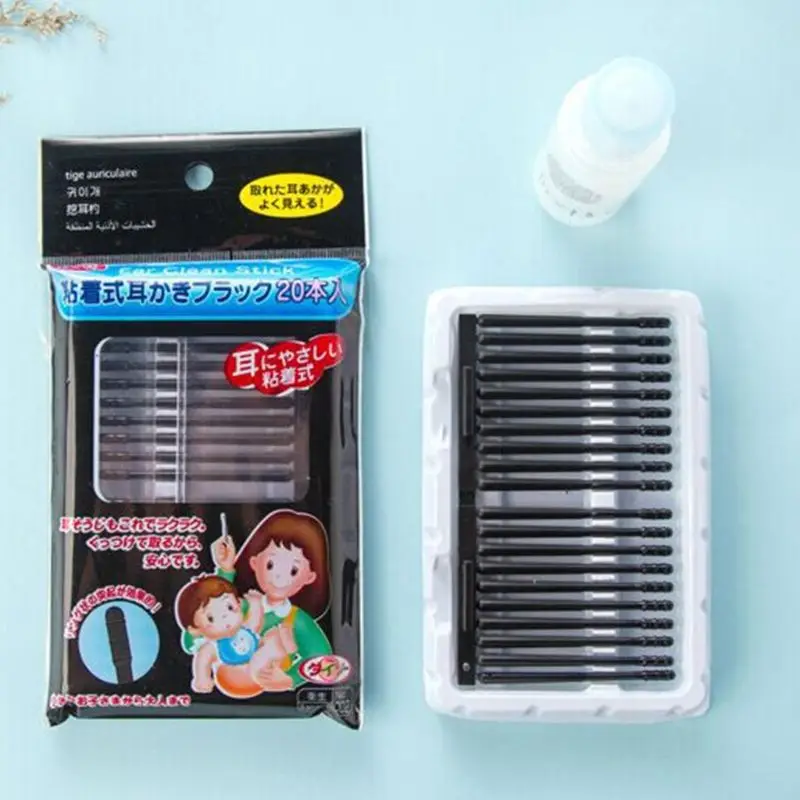 K0AE 20Pcs/Pack Disposable Sticky Ear Swabs Pick Spiral Tips Wax Removal Remover Tool Kit Nasal Cleaner Stick Portable
K0AE 20Pcs/Pack Disposable Sticky Ear Swabs Pick Spiral Tips Wax Removal Remover Tool Kit Nasal Cleaner Stick Portable