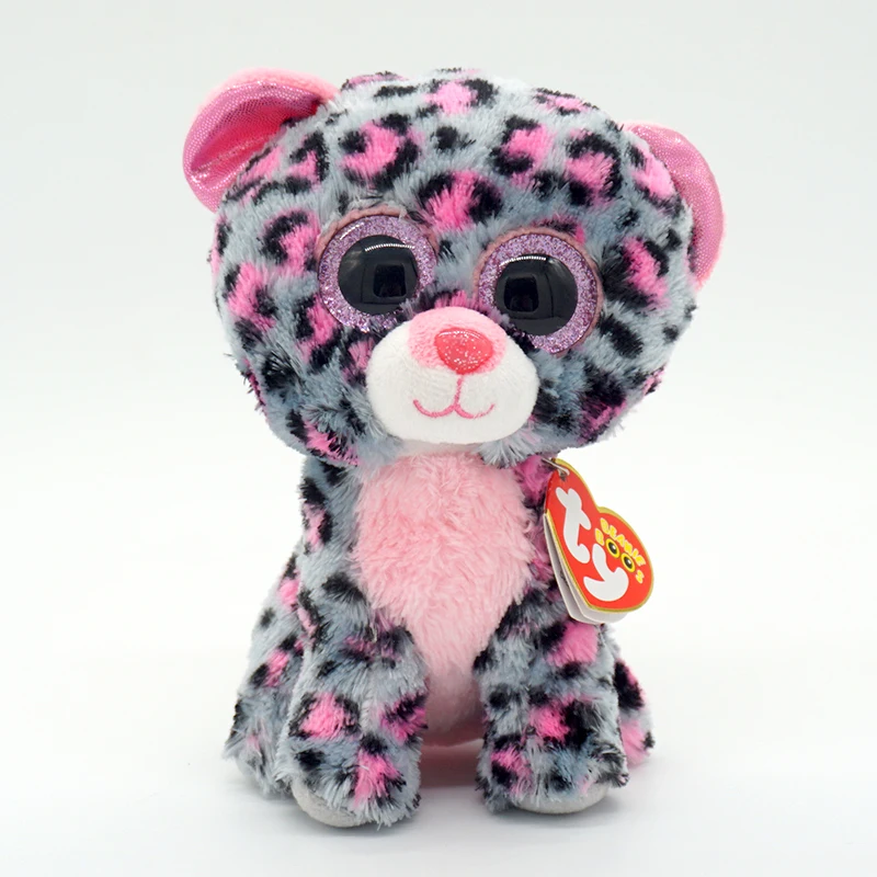 Ty Beanie Boos Sunshine розовый пятно Ягуар цветной хомяк Единорог милый крутой детский