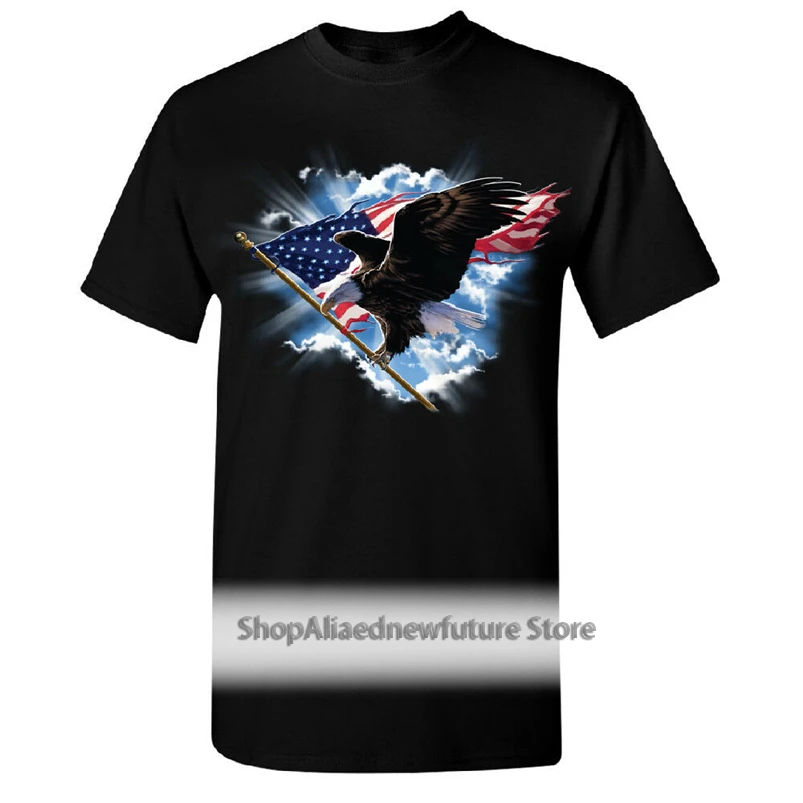 Flying Bald Eagle With American Flag Men'S T-Shirt 4Th Of July Usa Tee Printed Tee Shirt
Flying Bald Eagle With American Flag Men'S T-Shirt 4Th Of July Usa Tee Printed Tee Shirt