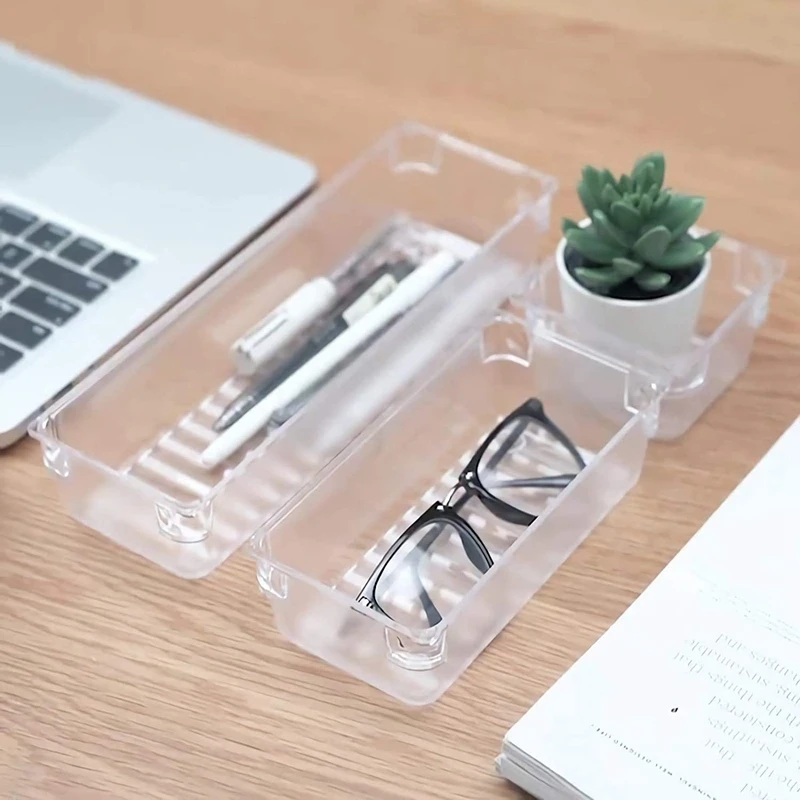 17 Pcs Organizer Trays Clear Plastic Storage Boxes Dividers for Makeups Jewelry Office Craft Supplies - 5 Sizes
17 Pcs Organizer Trays Clear Plastic Storage Boxes Dividers for Makeups Jewelry Office Craft Supplies - 5 Sizes