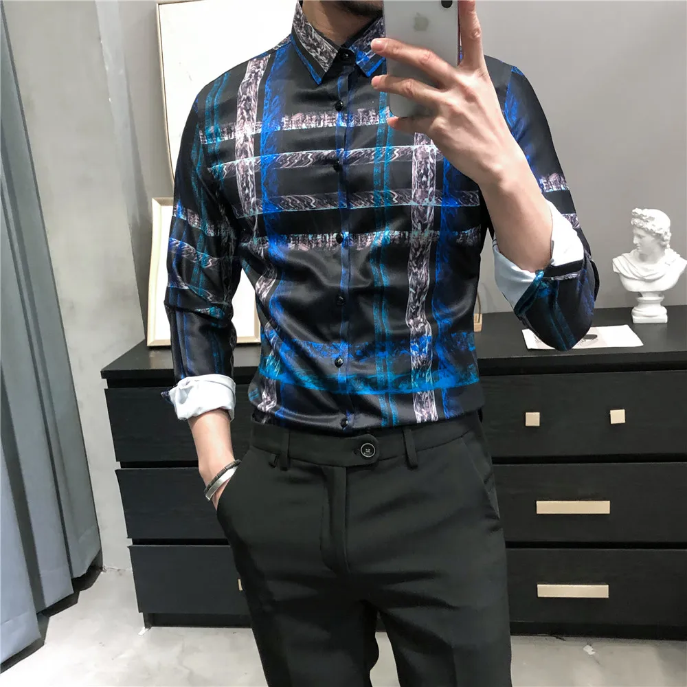 2021 New Plaid Shirts Men Formal Business Casual Shirt Long Sleeve Streetwear Clothing Social Party Blouse Camisas Para Hombre
2021 New Plaid Shirts Men Formal Business Casual Shirt Long Sleeve Streetwear Clothing Social Party Blouse Camisas Para Hombre