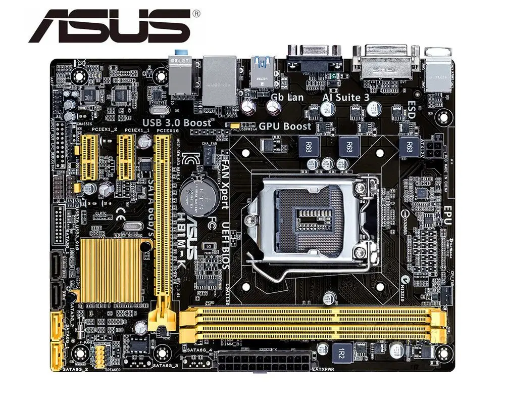 Для ASUS H81M K LGA 1150 Оригинал использоваться для настольных ПК Intel H81 материнская