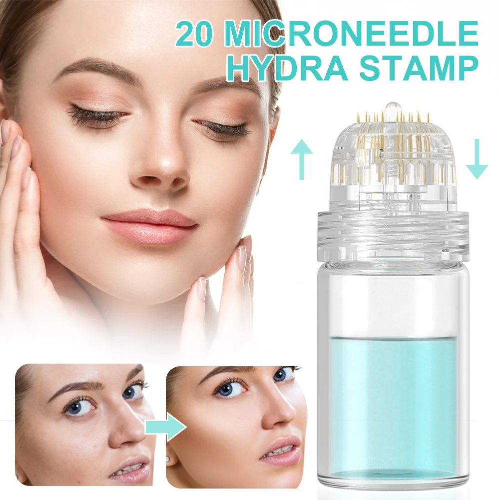 Hydra Needle 20 Pins Titanium Microneedle Hydra Stamp Serum Derma Stamp Tube Skin Care Tool for Home Use
Hydra Needle 20 Pins Titanium Microneedle Hydra Stamp Serum Derma Stamp Tube Skin Care Tool for Home Use