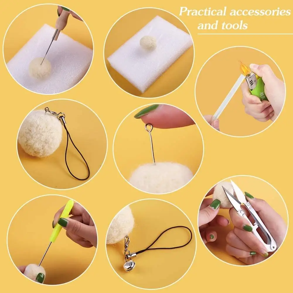 LMDZ 149 Pcs Needle Felting Tools for Beginner,72 Colors Wool Roving Set with Wool Felt Tools and Foam Mat for DIY Needle Felt
LMDZ 149 Pcs Needle Felting Tools for Beginner,72 Colors Wool Roving Set with Wool Felt Tools and Foam Mat for DIY Needle Felt